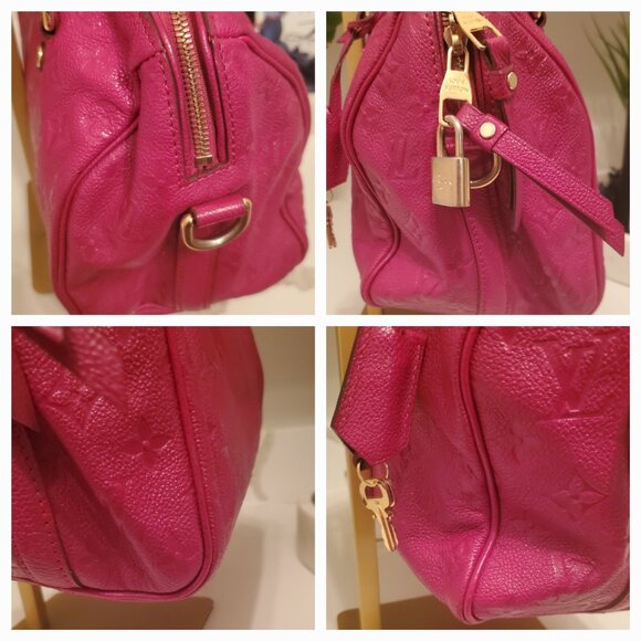 LV30-Louis Vuitton Speedy Bandoulière 25 Red - Picture 3 of 4